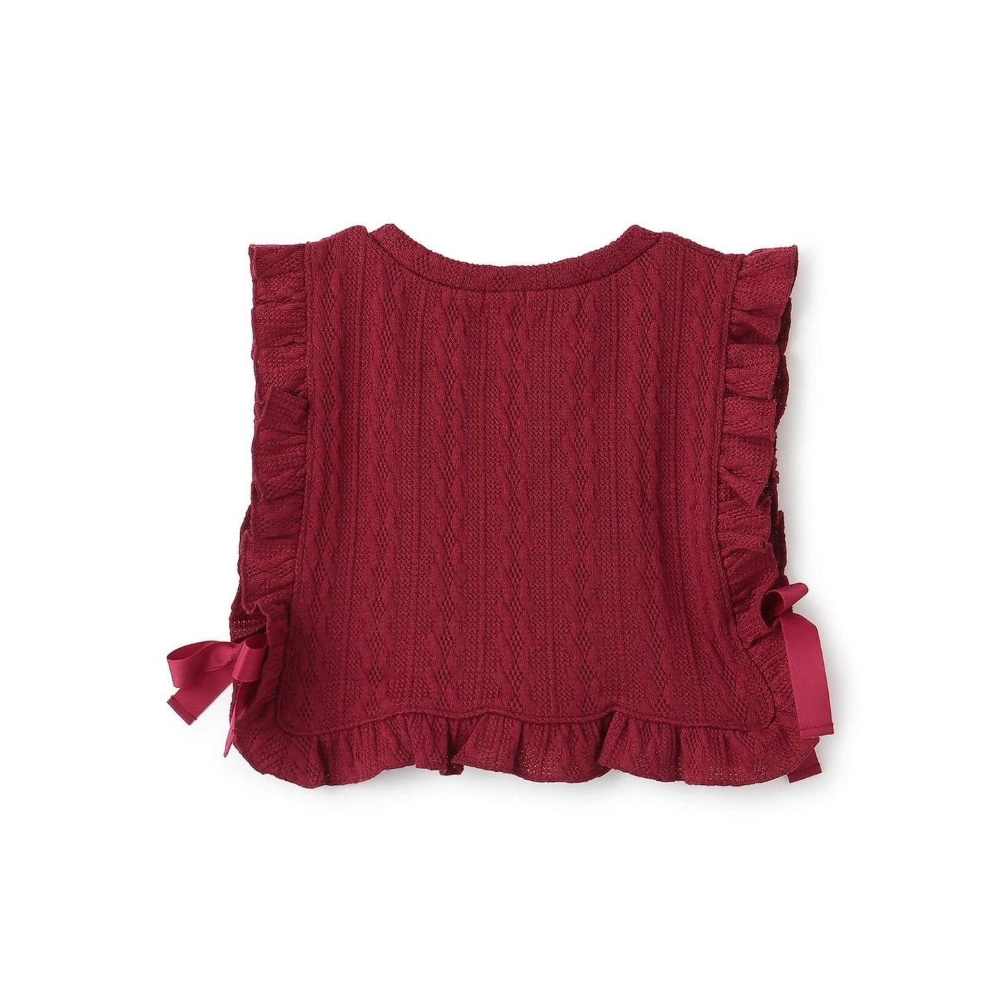 麻花紋提花背心