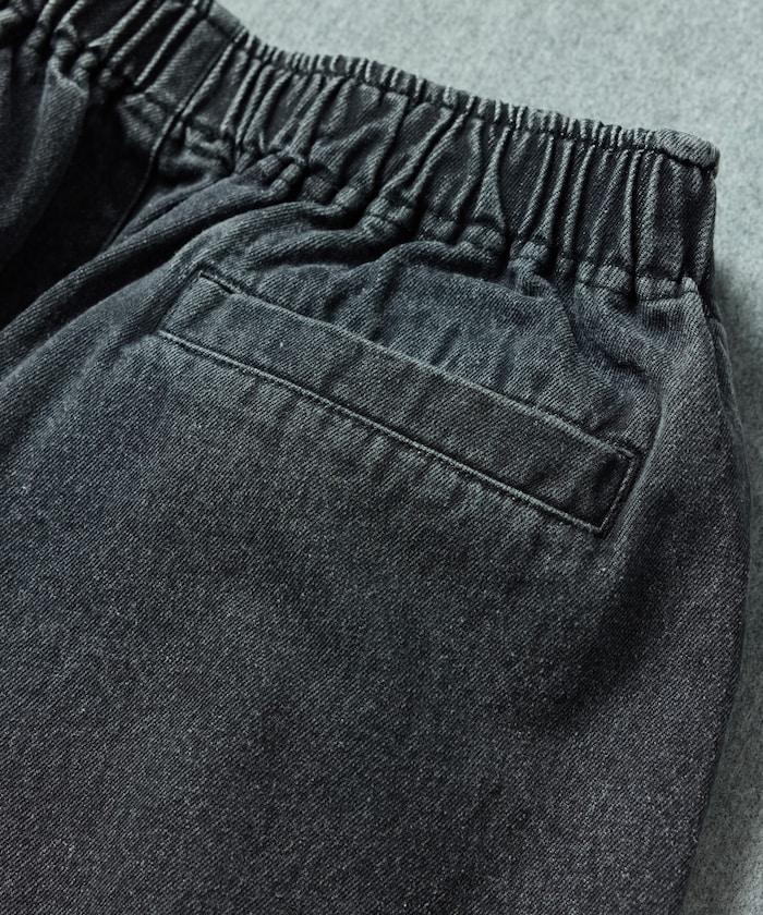 聯名=(可加在最後) Wide / Denim 均為英文,需完整保留原文。 子品類需用中文:牛仔褲。 輸出如下: 寬鬆 Wide Denim Pants 牛仔褲