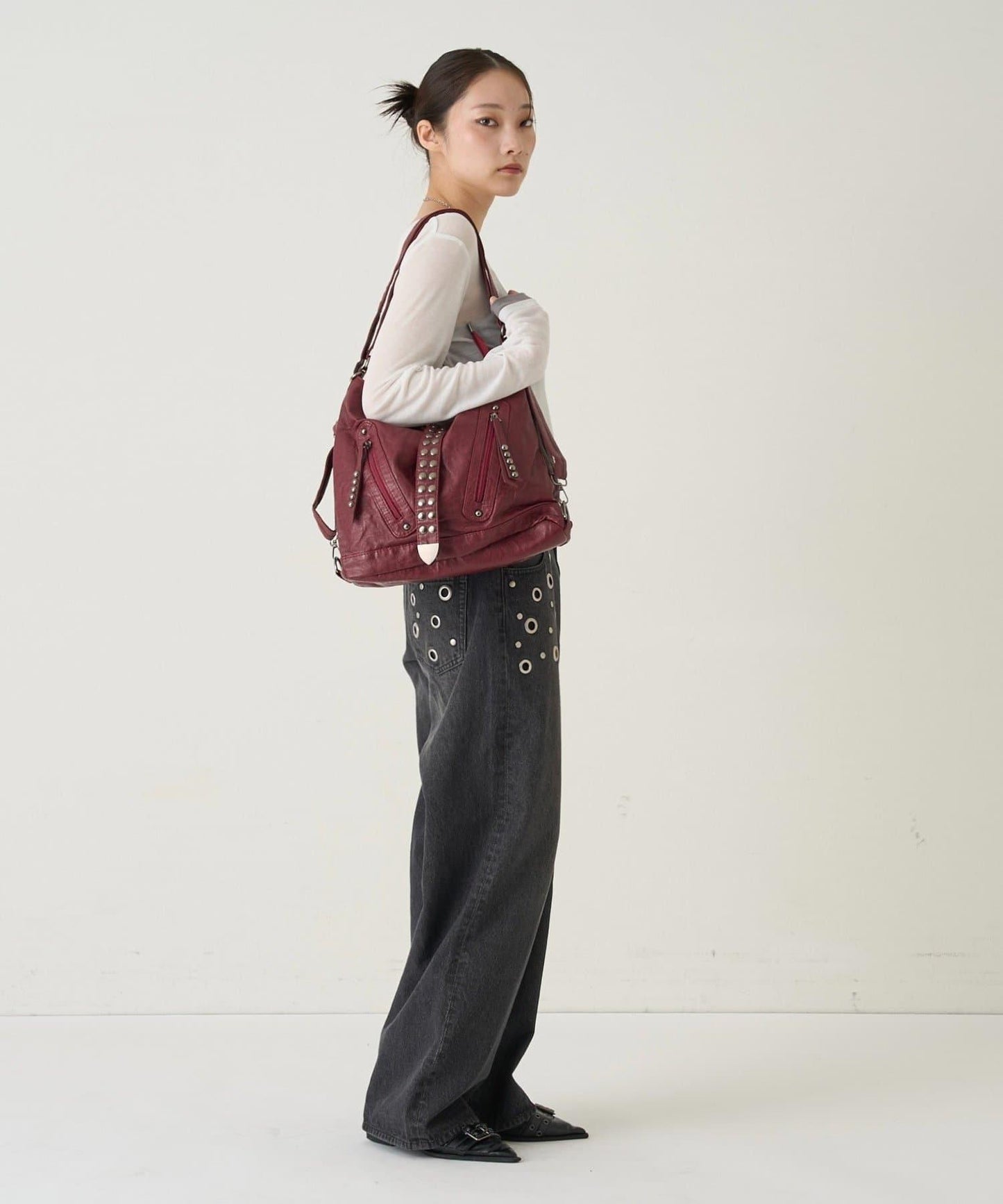 2-WAY 圓點鉚釘設計 RIMP BAG 包袋