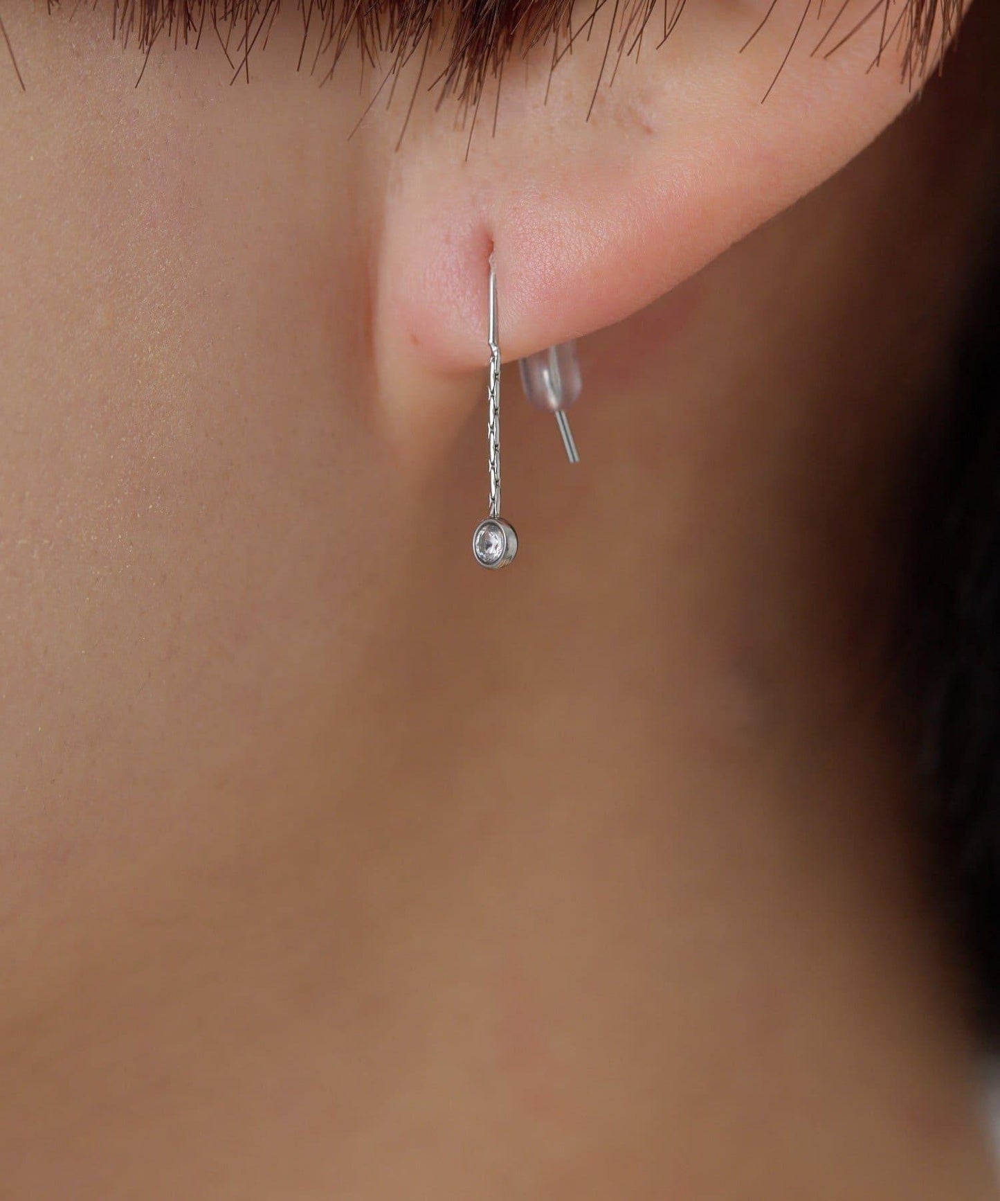 金屬抗過敏不鏽鋼 迷你鉤式耳環