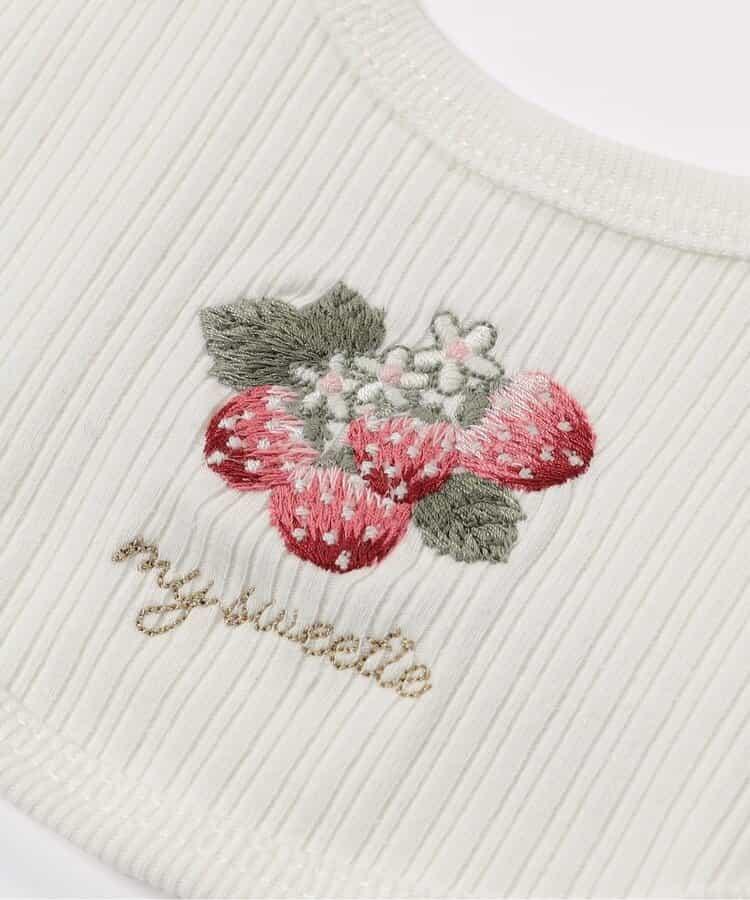 主題刺繡羅紋嬰兒圍兜