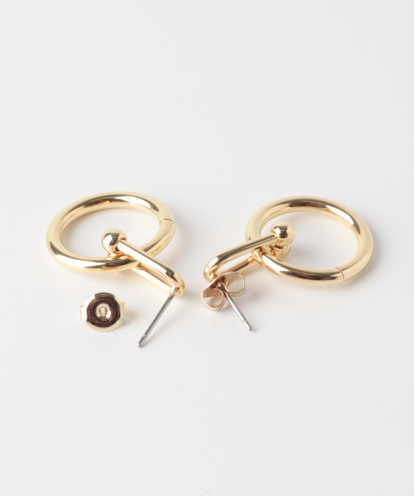 U鏈圓環設計耳環