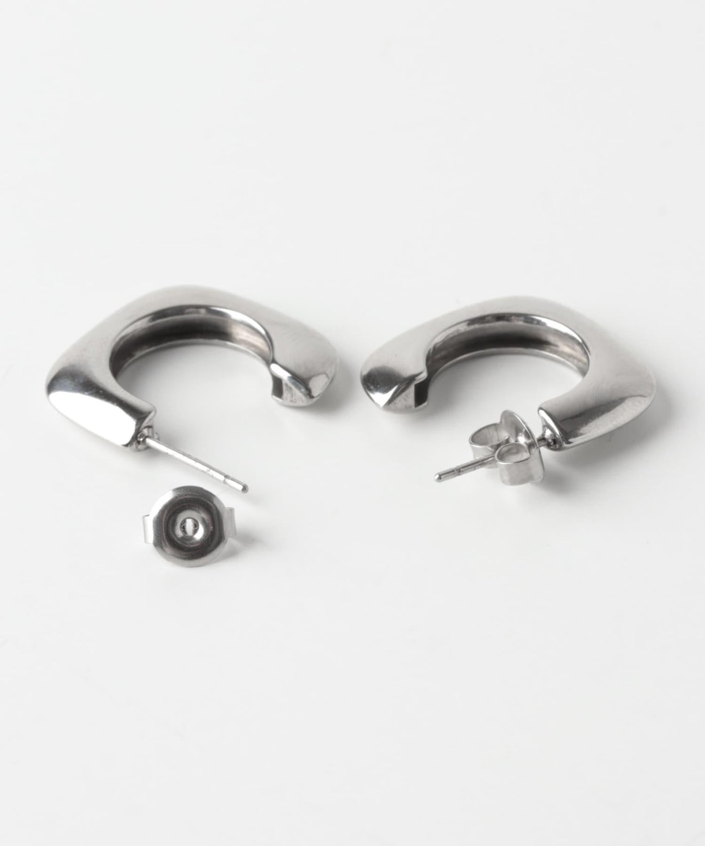 不鏽鋼方形圈式耳環