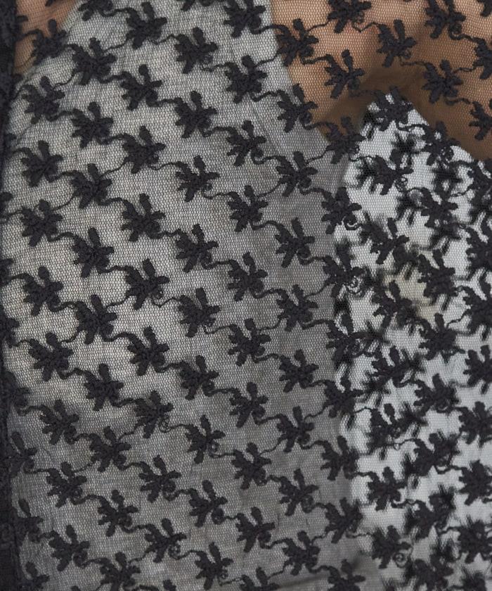 印度蕾絲刺繡長袖襯衫