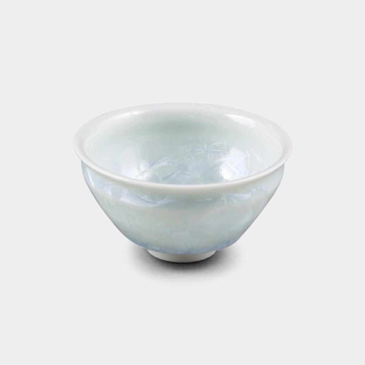 【ぐい吞】花結晶 (白) | 京焼-清水焼 | 陶葊