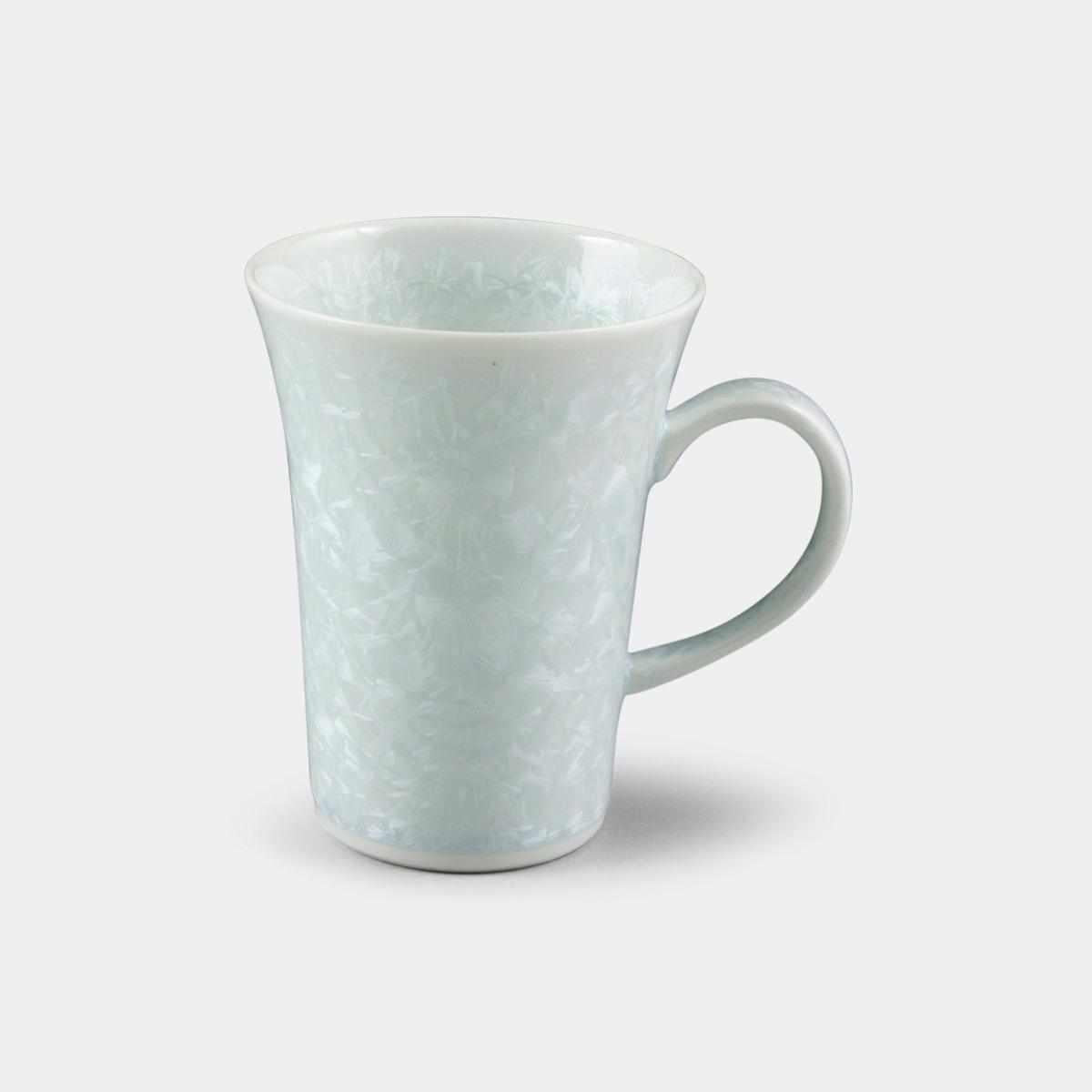 【マグカップ】花結晶 (白) | 京焼-清水焼 | 陶葊
