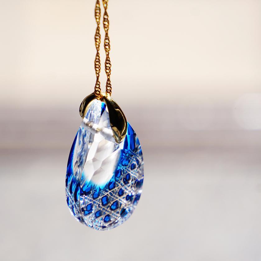 【ペンダント】瑞面 -minamo-|切子