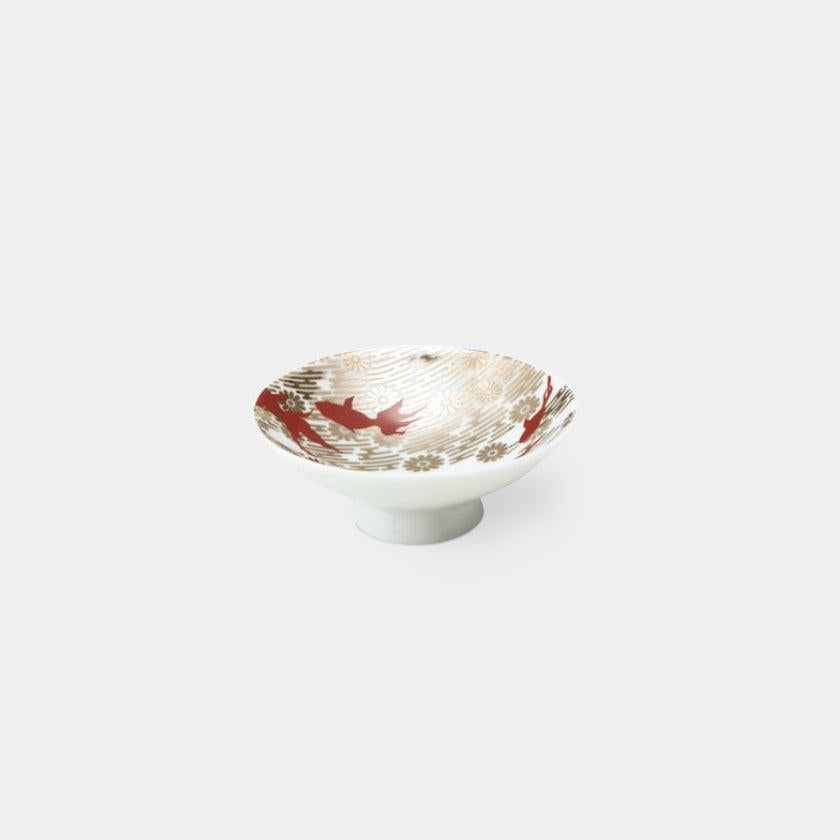【平盃5点セット】朱金 | 美濃焼 | 丸モ高木陶器