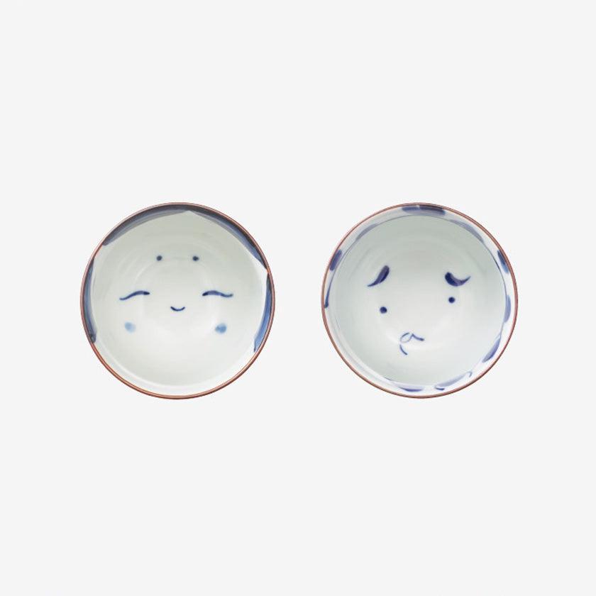 【湯湯呑ペアセット】おかめひょっとこ 組湯呑 | 波佐見焼 | 西海陶器
