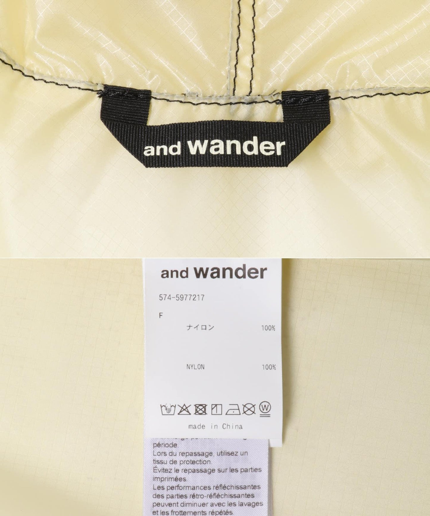 and wander SIL PONCHO 斗篷