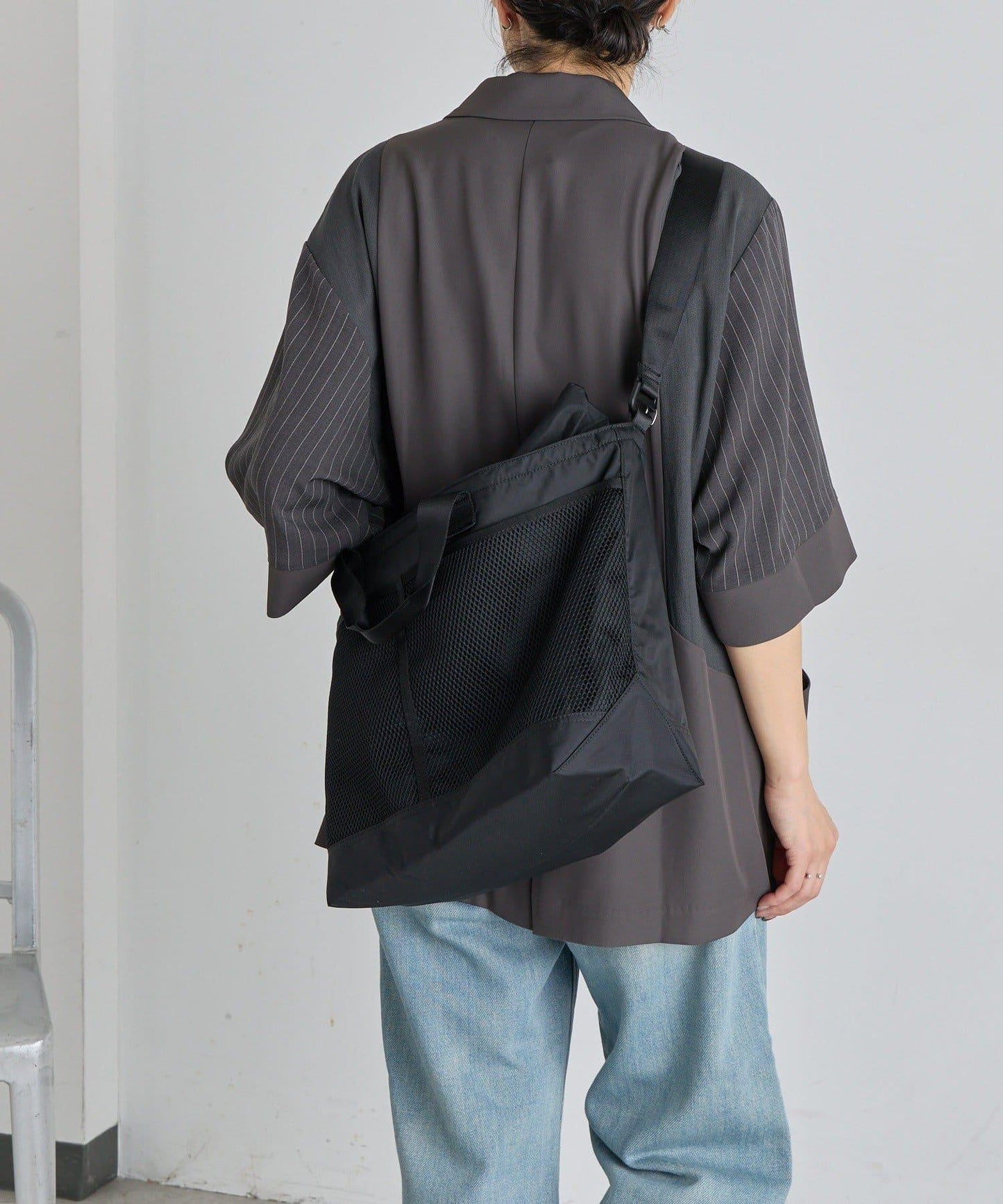 sampo×ear 防潑水 A4收納 棕櫚葉印花 托特包