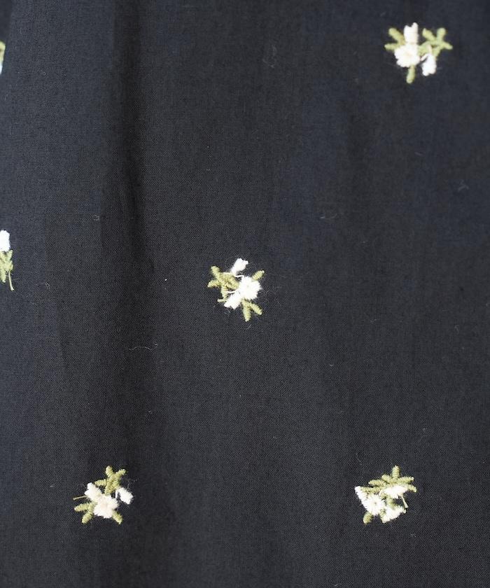 印度小花刺繡吊帶連衣裙