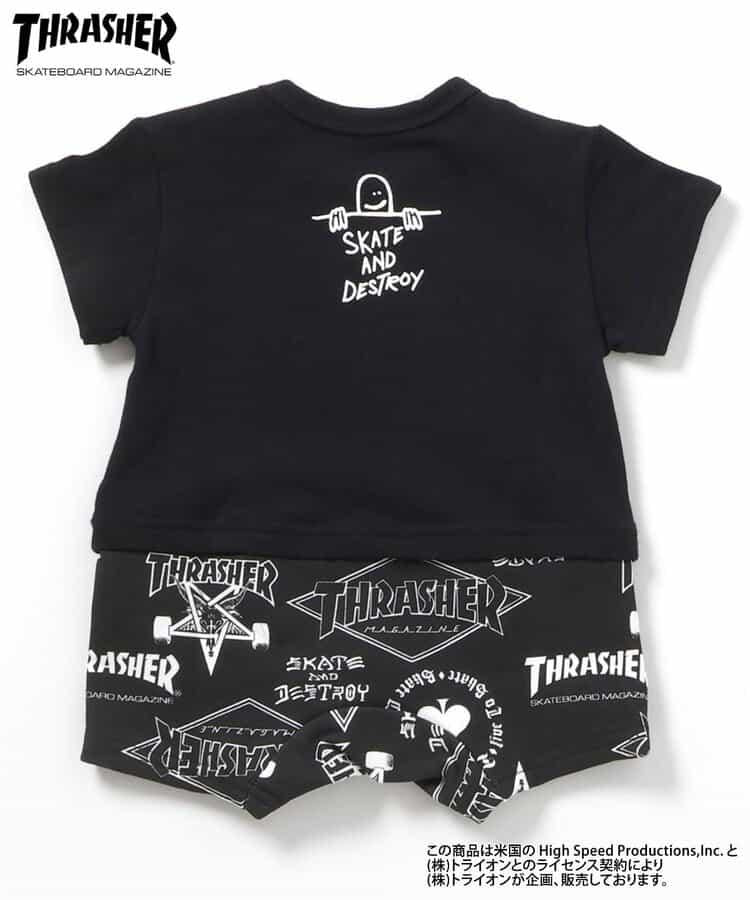 鏈接圖案 THRASHER 連體衣
