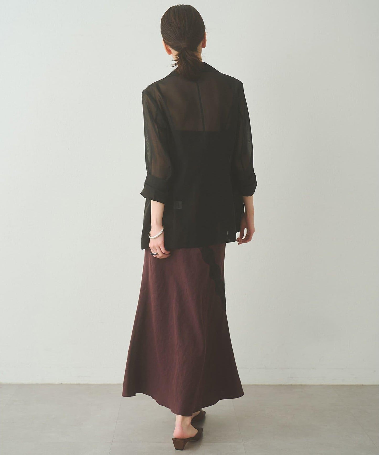 Drawing Numbers 棉歐根紗雙層設計夾克