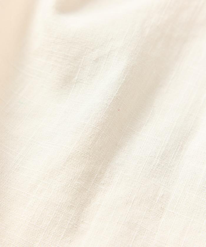 LINEN COTTON OPEN COLLAR SHIRT 亞麻棉開領襯衫(可成套搭配)