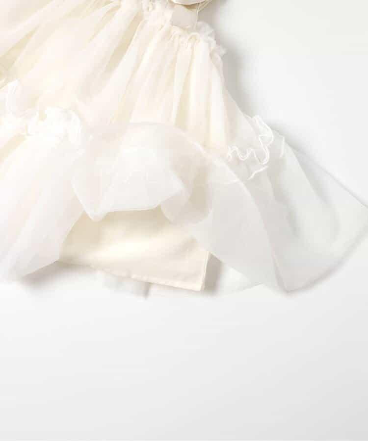 荷葉邊網紗揹帶裙
