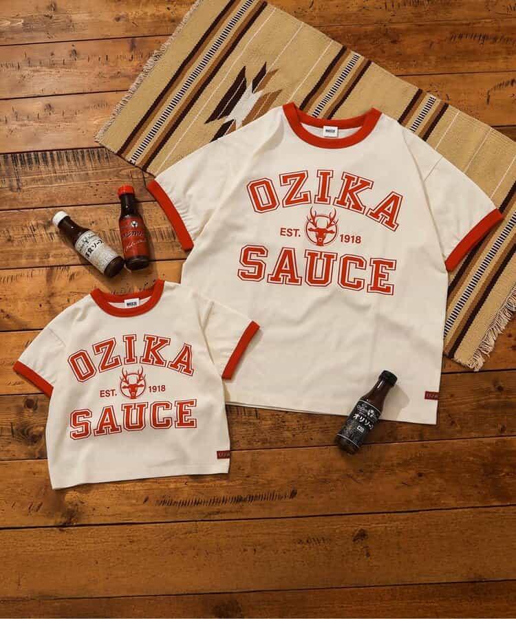 オジカソース 標識印花 純棉 兒童T恤