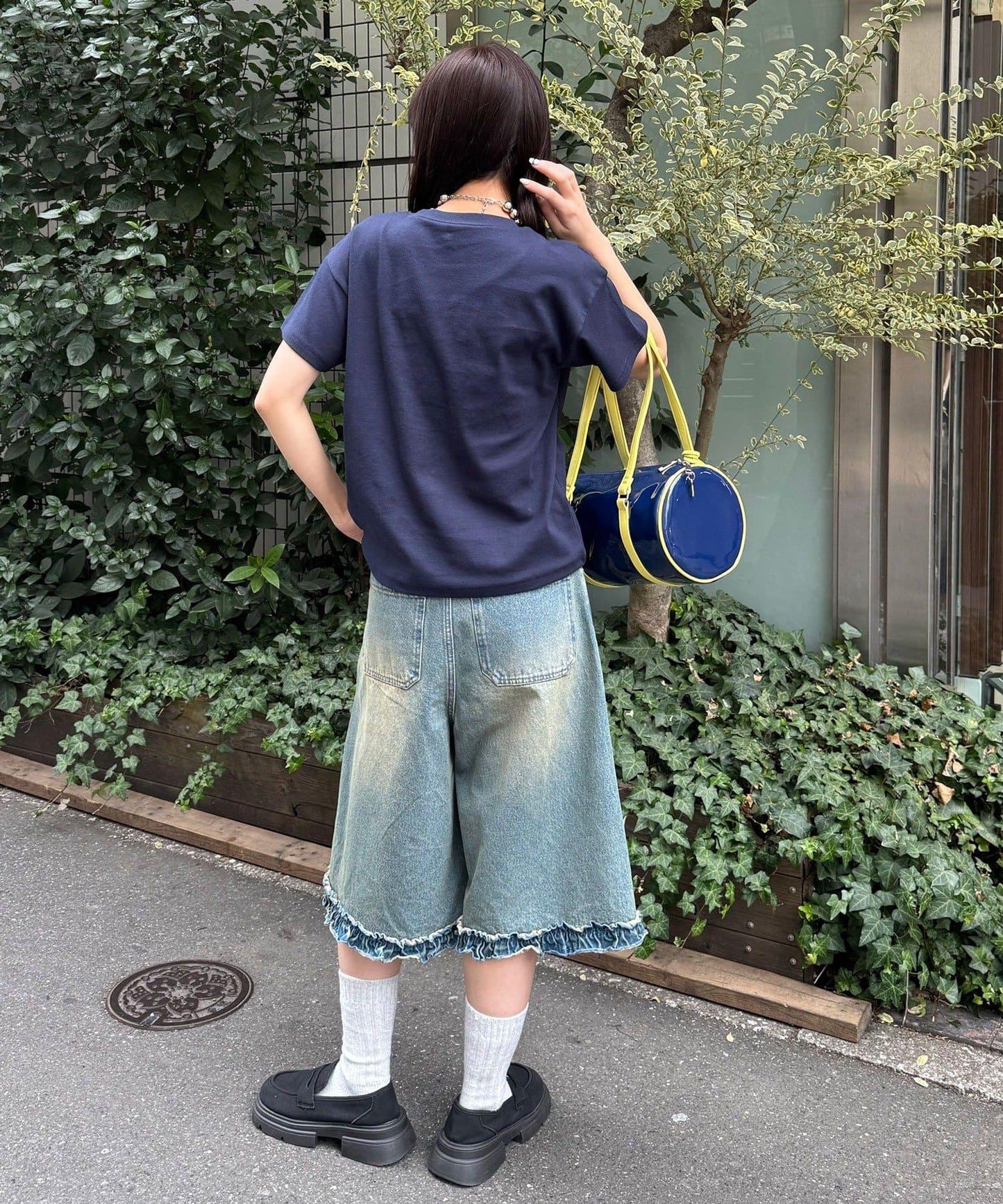 雙尺碼 星貼布 T恤
