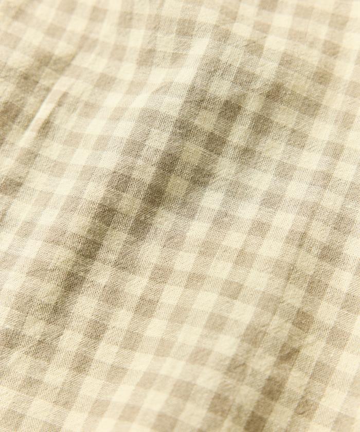 LINEN COTTON OPEN COLLAR SS SHIRT 襯衫