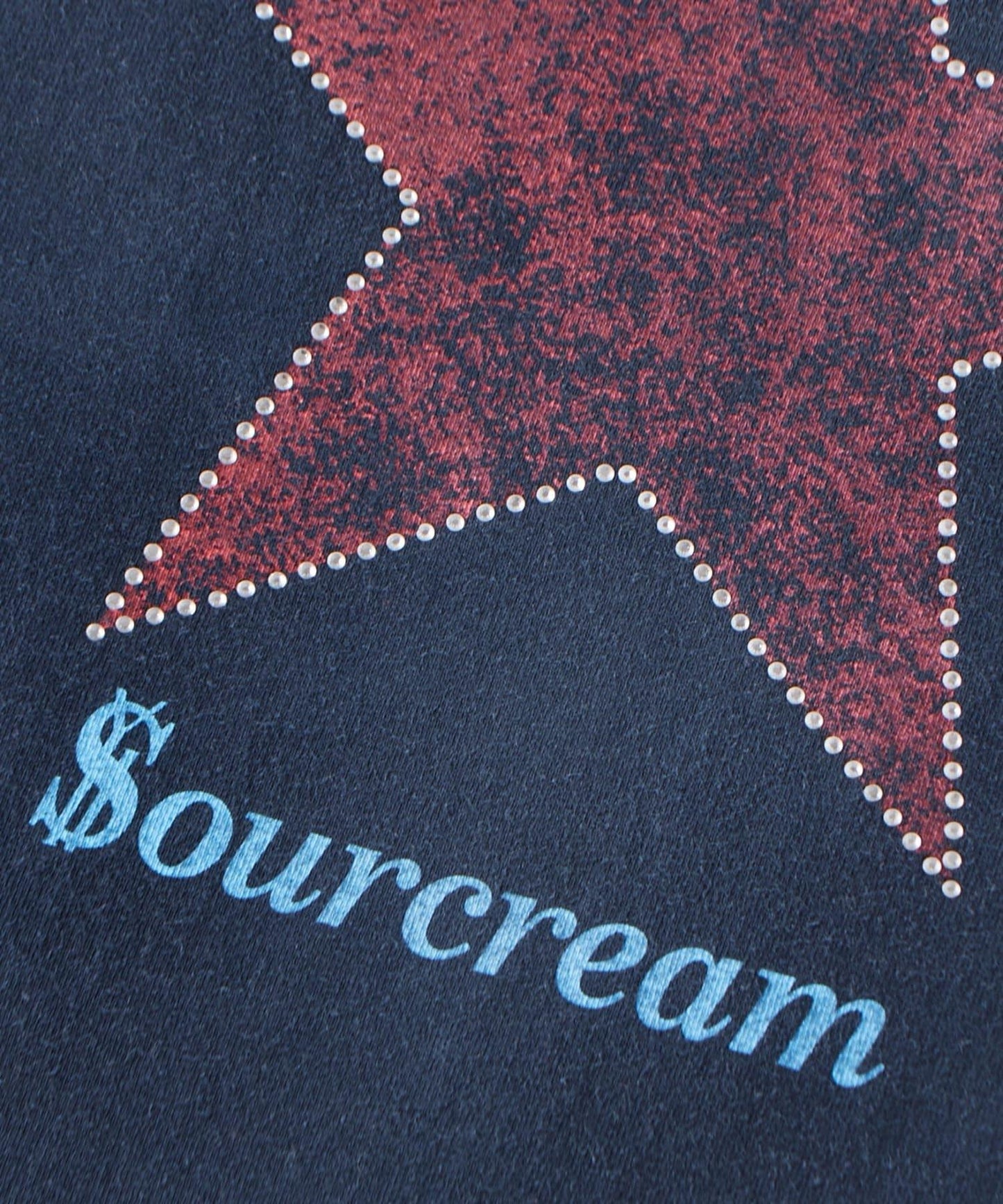 UNISEX Sourcream 水鑽星星圖案 T恤