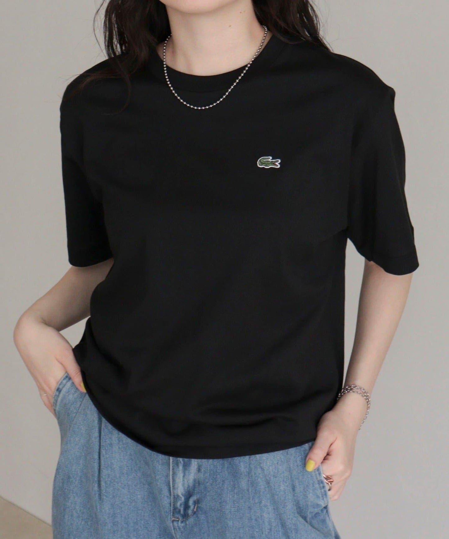LACOSTE 軟觸感小標T恤