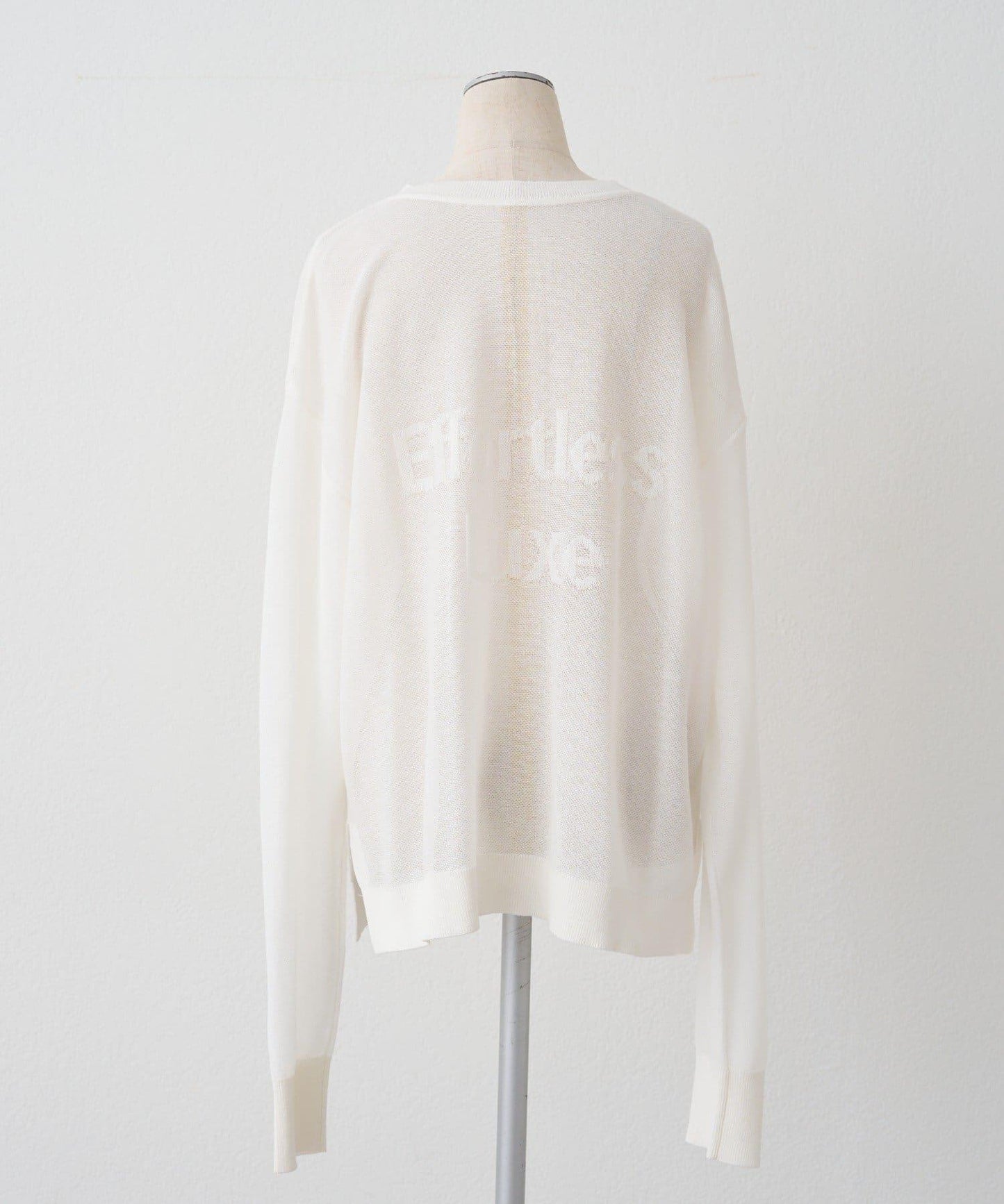 鏤空logo提花 2WAY針織套頭衫