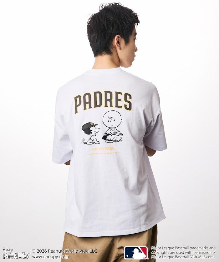 PEANUTS(花生漫畫) × MLB 聯名 寬鬆版型 背部印花 PADRES T恤