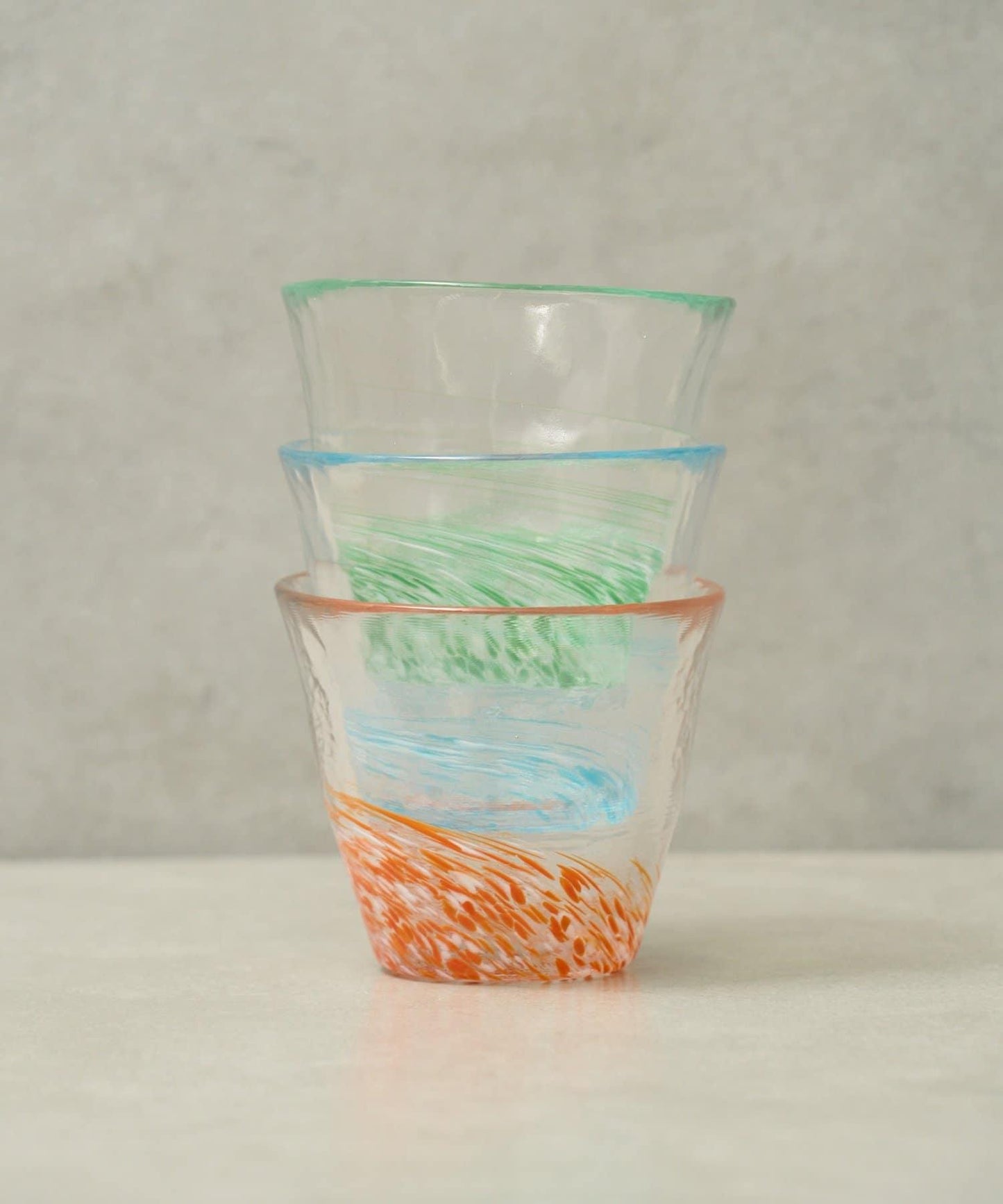 びーどろ舘 迷你玻璃杯 3件套