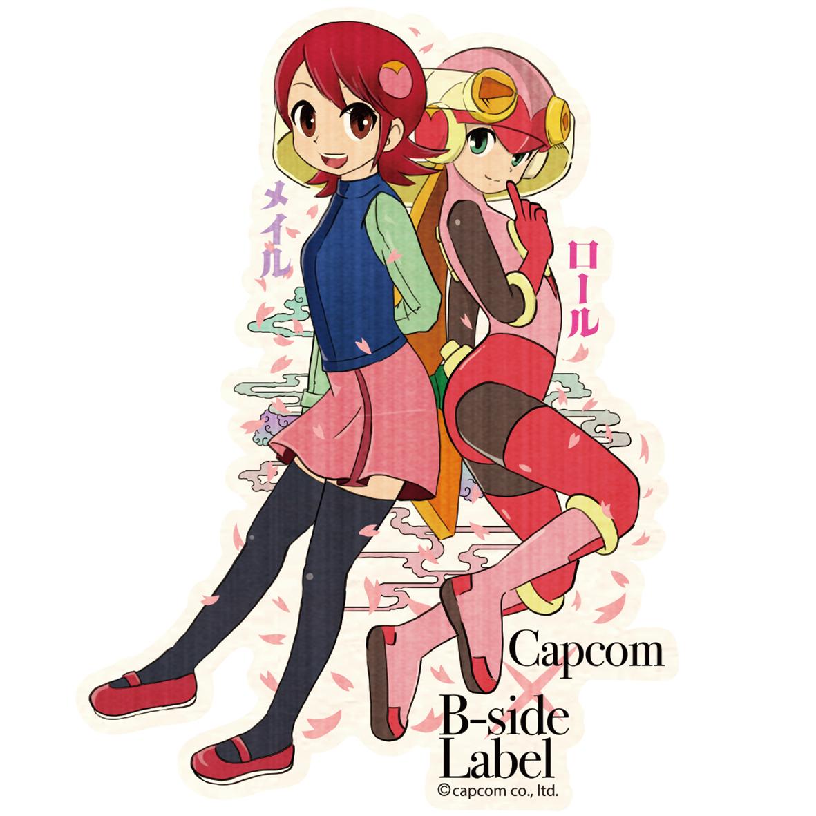 《洛克人EXE2》 CAPCOM×B-SIDE貼紙系列 メイル&ロール 貼紙 桜款