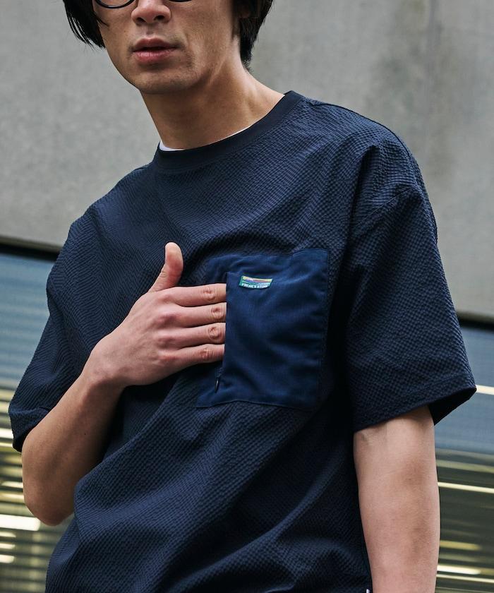 AiRide エアライド 寬鬆版 拼接口袋 泡泡紗 吸水速幹 防曬 套頭上衣
