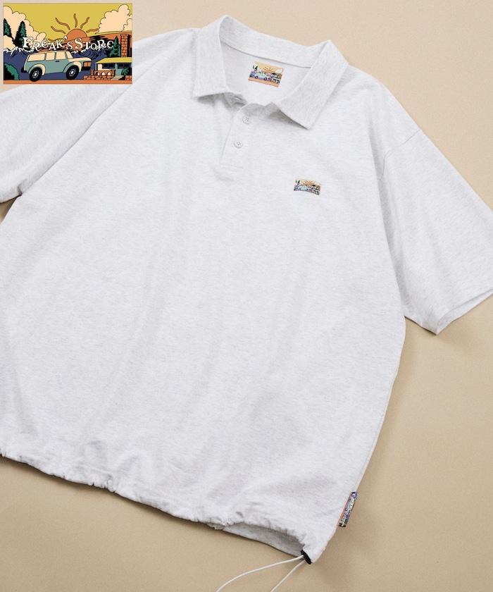 FREAK'S STORE for BEACH & FES 寬鬆版 單點LOGO 抽繩設計 Polo衫