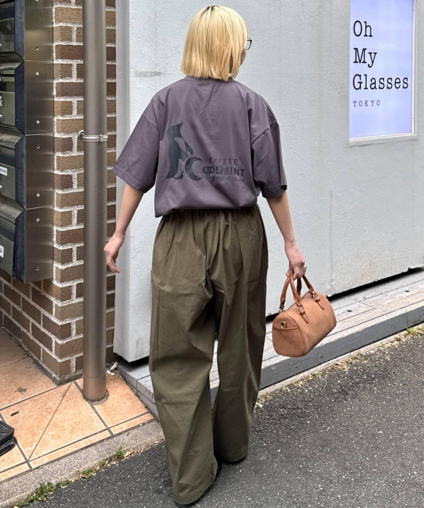 TYPY×LOTTE板ガム 持續冷感 後背logo 清涼薄荷口袋 TEE