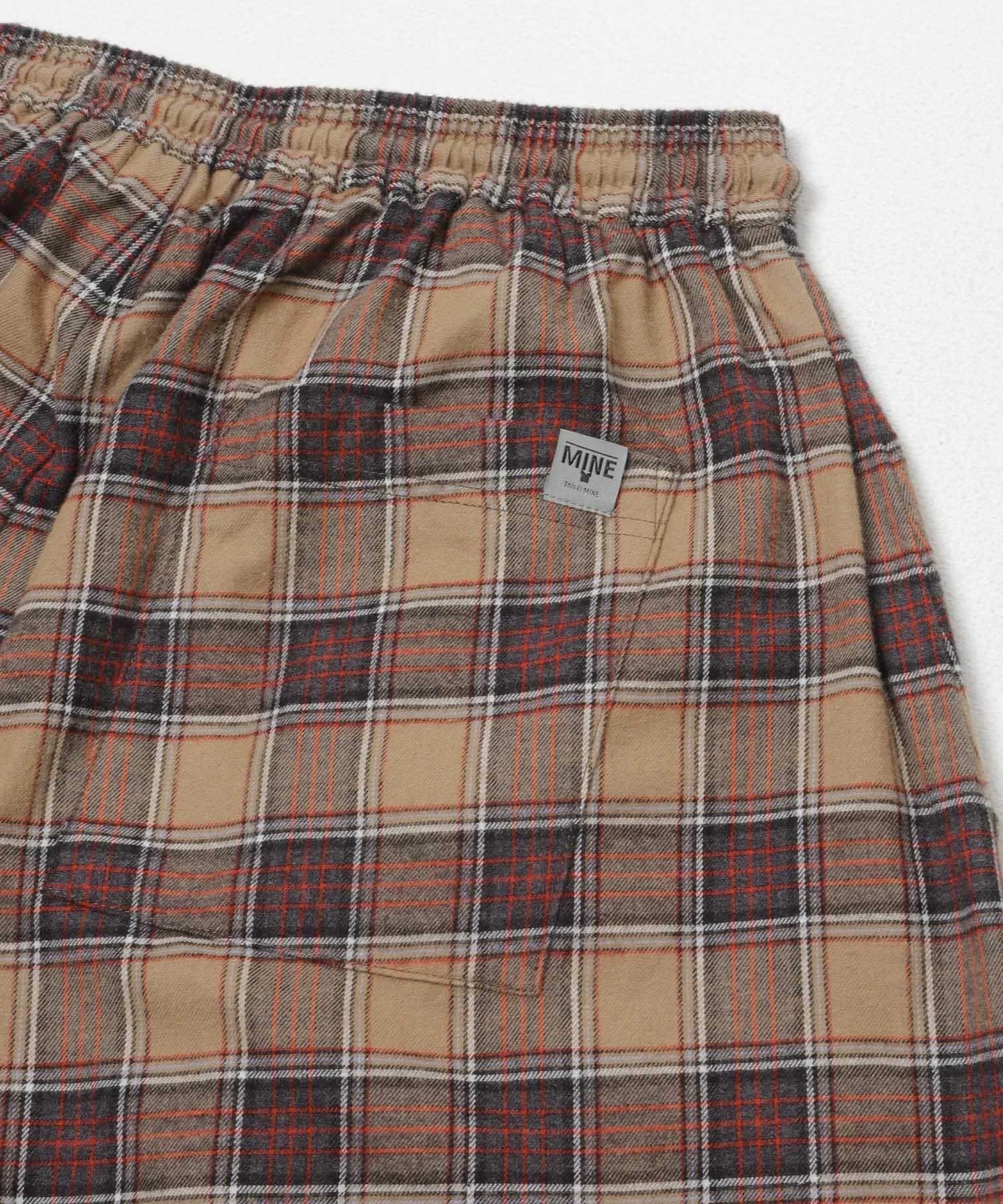 鬆緊設計 FLANNEL 休閒褲 MINE