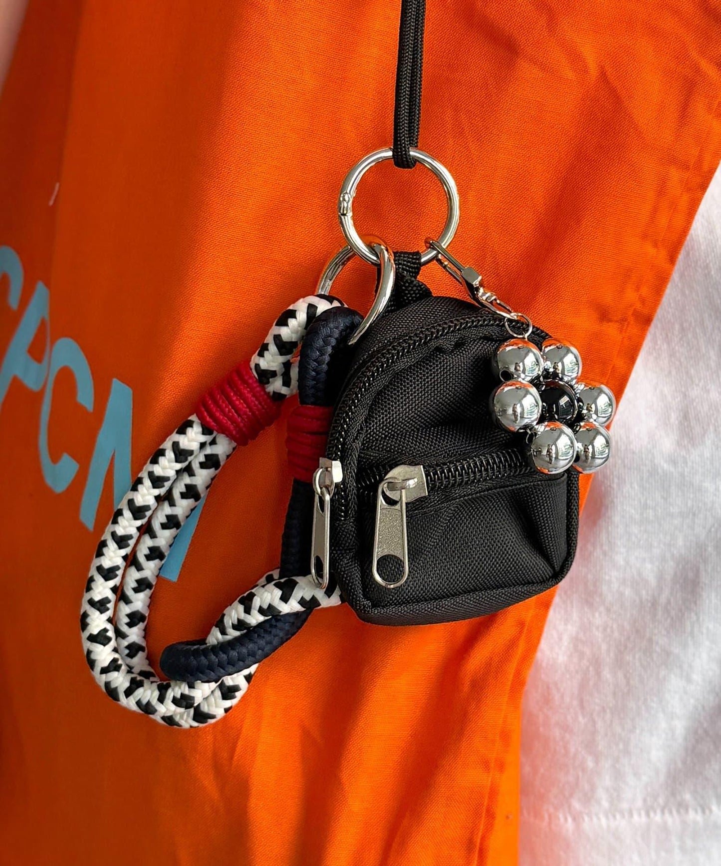 迷你雙肩包傘繩掛件