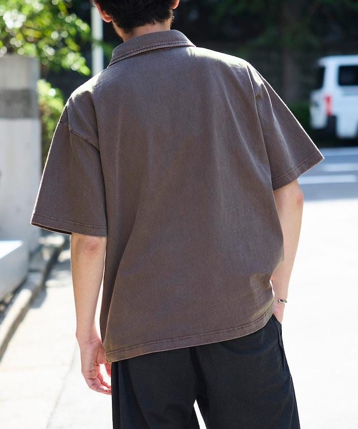 厚磅 10.5盎司 水洗做舊 短袖 POLO衫