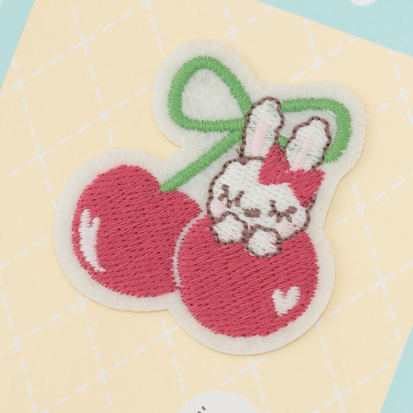 Cherry&mimiちゃん 圖案 刺繡布貼