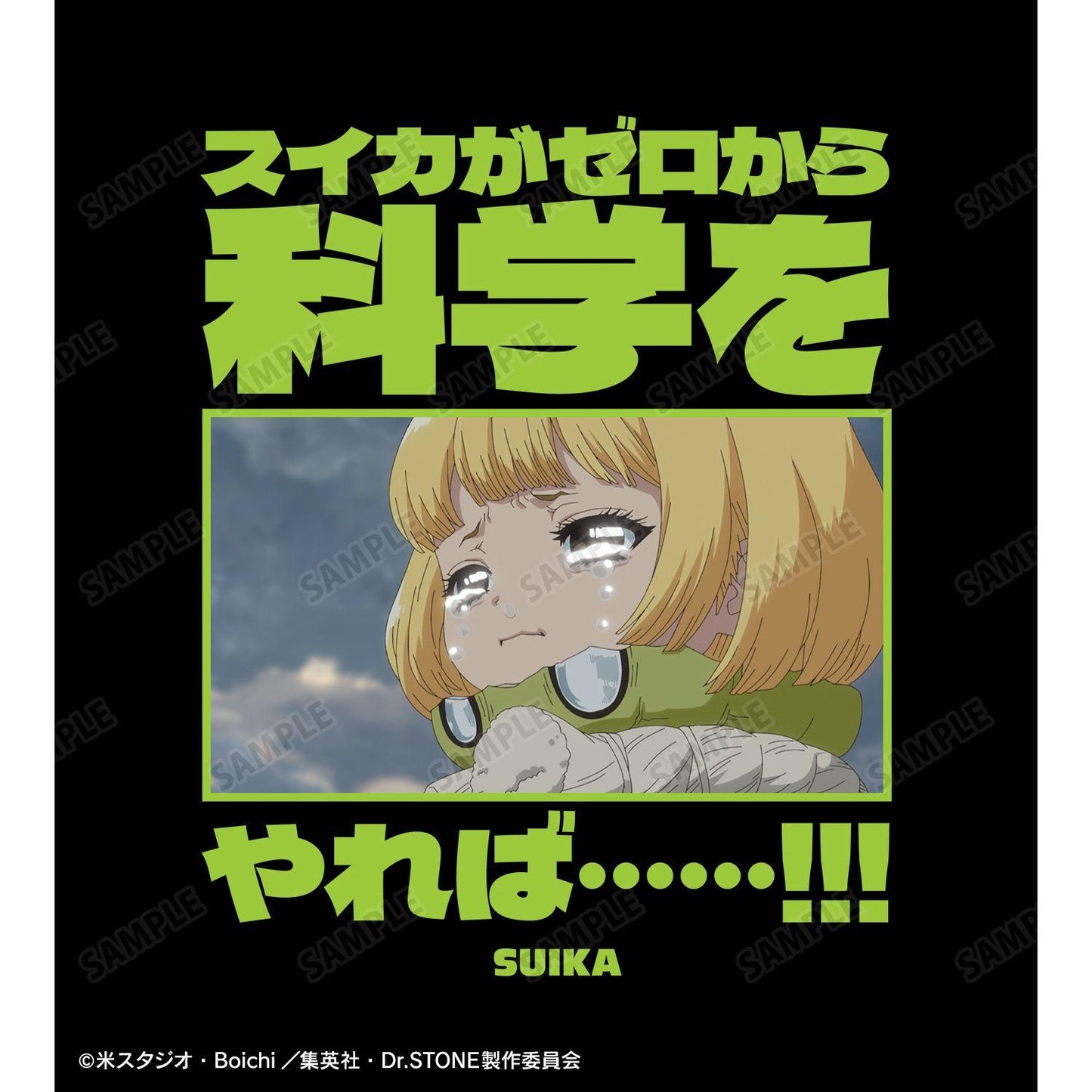Dr.STONE(石紀元) スイカ T恤 男女同款 M碼