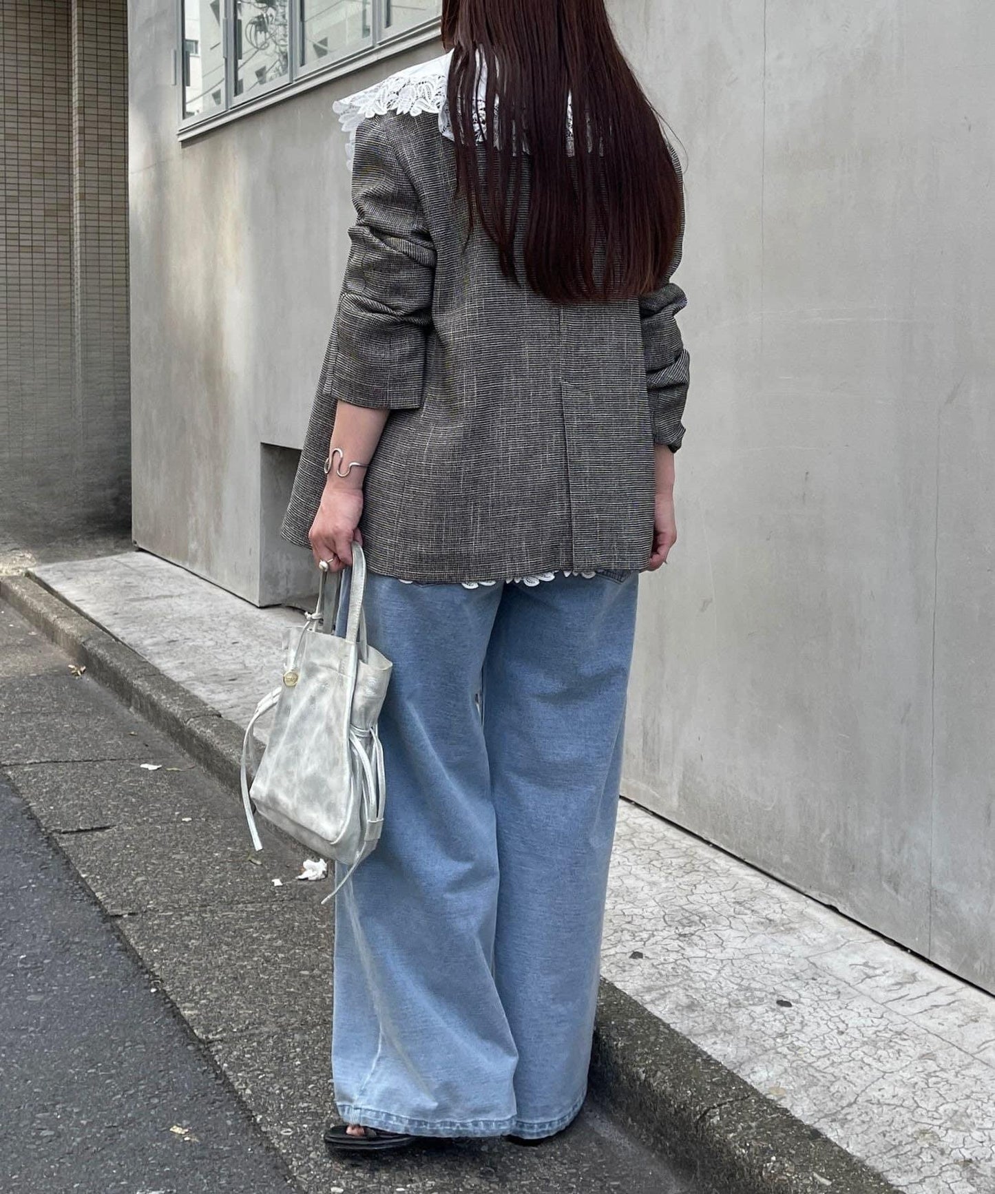 巴騰蕾絲領設計 襯衫