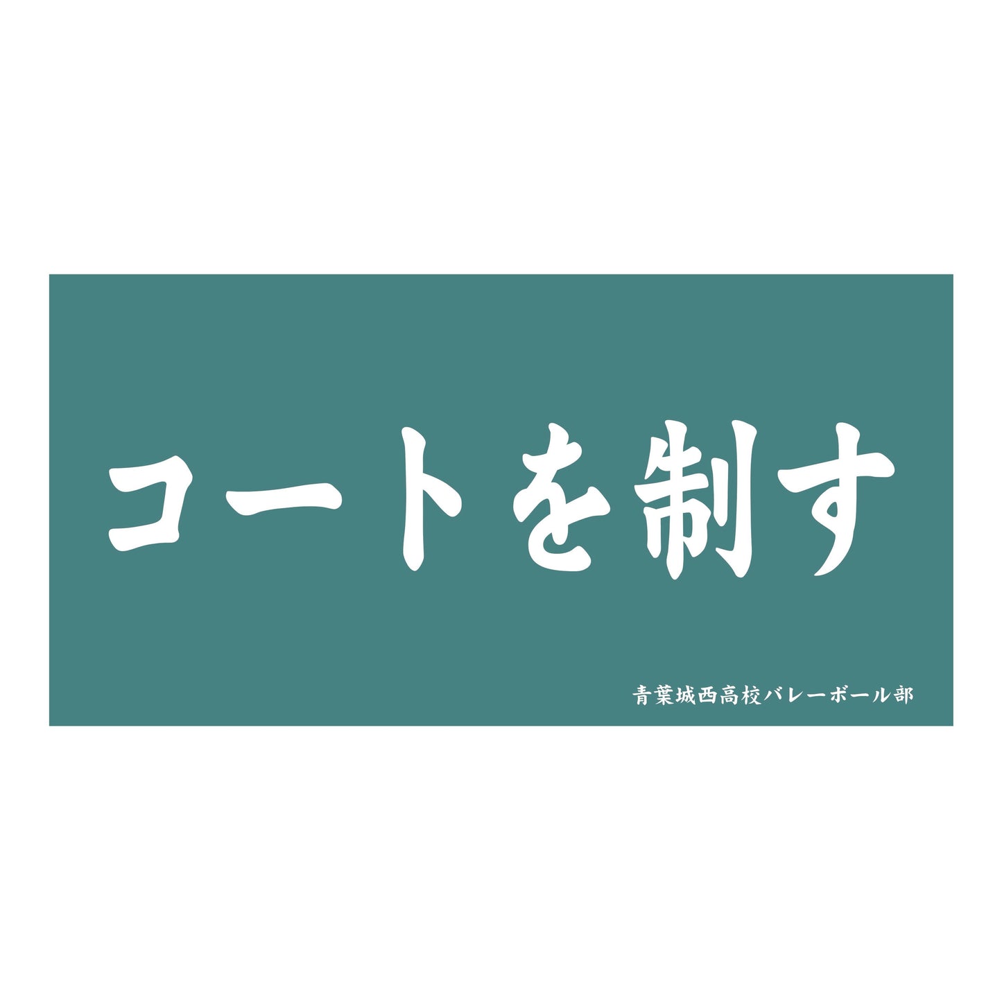 《排球少年》(排球少年) 青葉城西高校 橫幅大毛巾