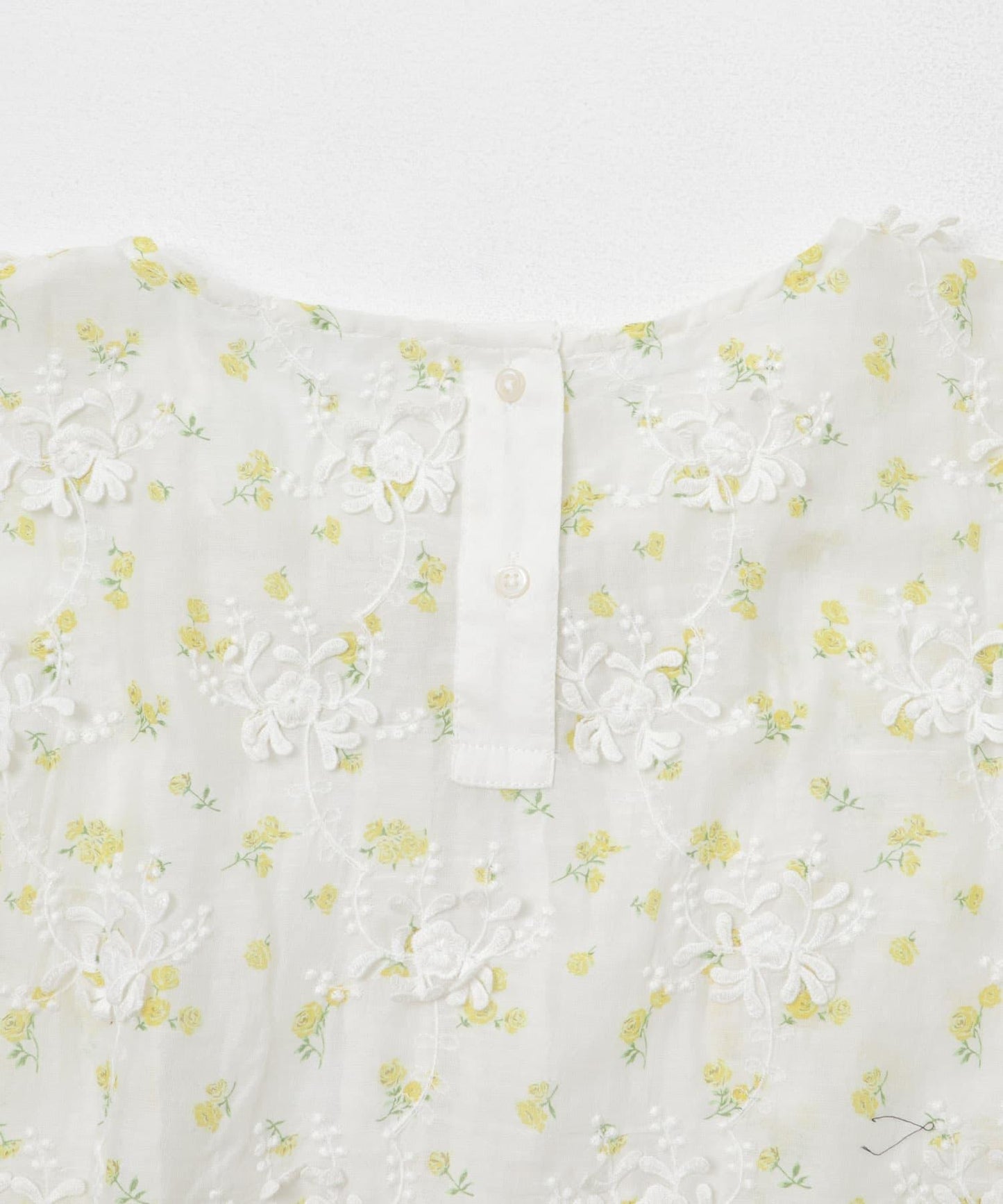 crinkle crinkle crinkle SHEER FLOWER VEST BLOUSE 上衣