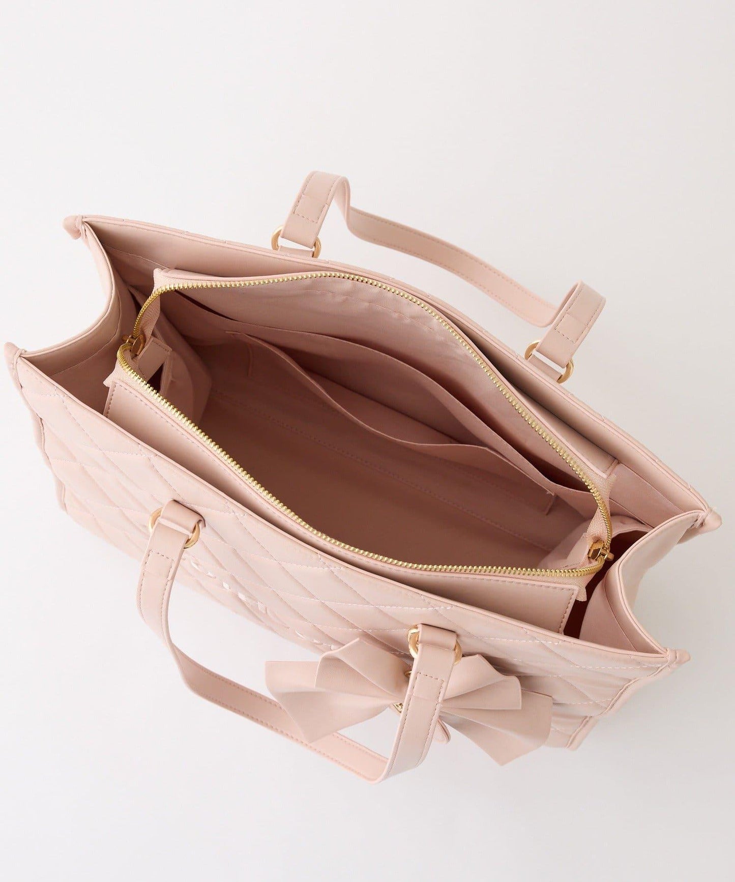 LouLoumei 絎縫 蝴蝶結掛飾 可自立 Carry-on 托特包