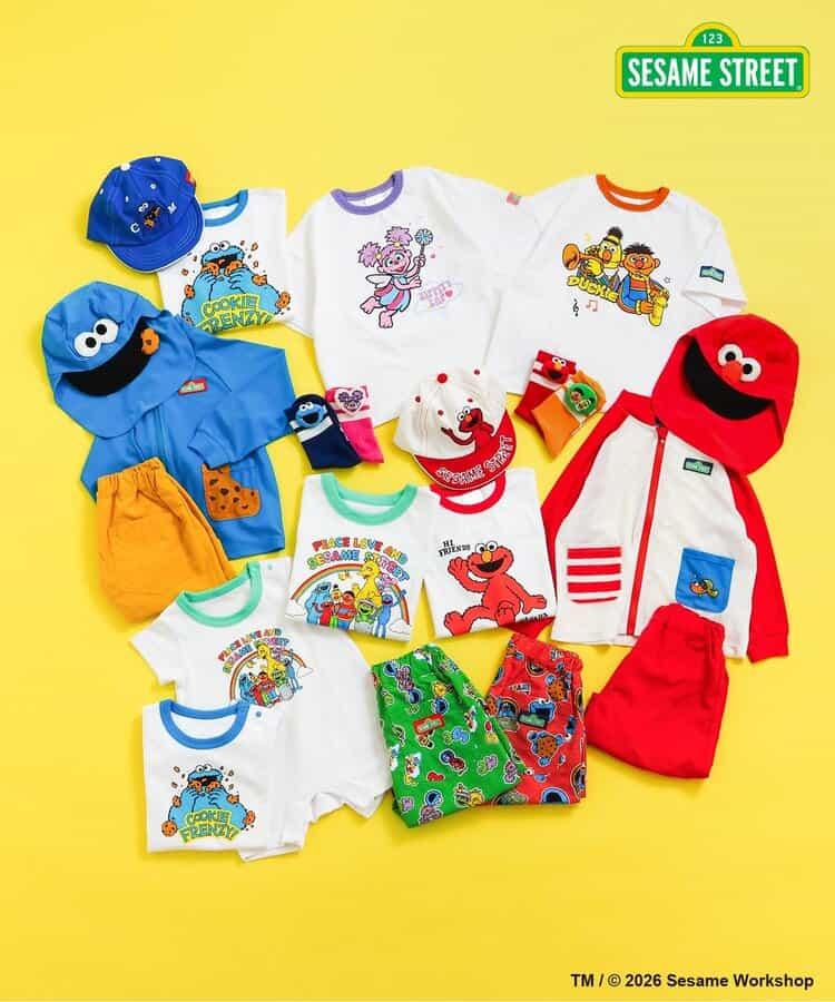 SESAME STREET(芝麻街) 角色造型 防紫外線 泳衣