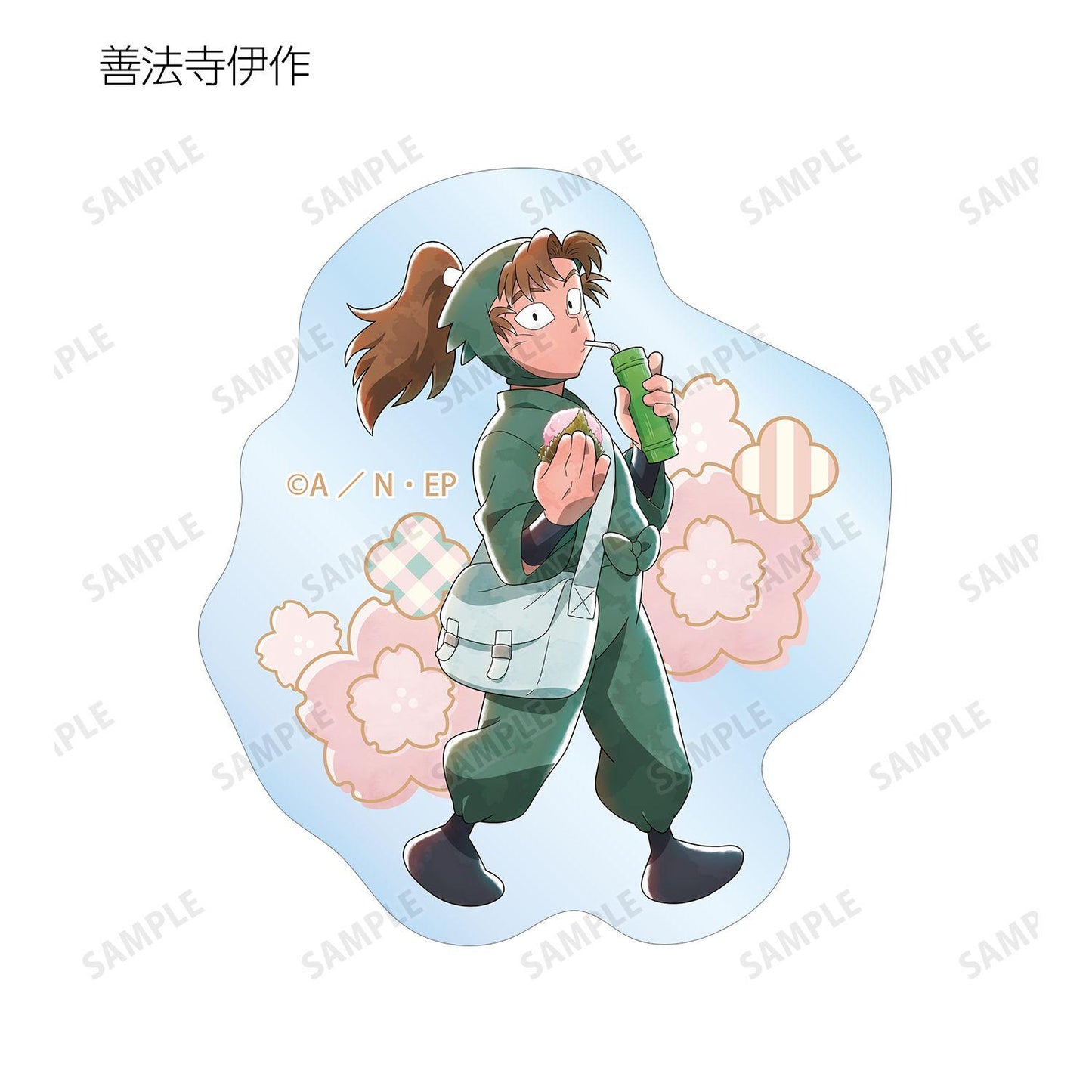 《忍者亂太郎》(忍者亂太郎) 新繪歡樂賞花ver. 第二款 透明異形貼紙 ver.B 整盒10個裝