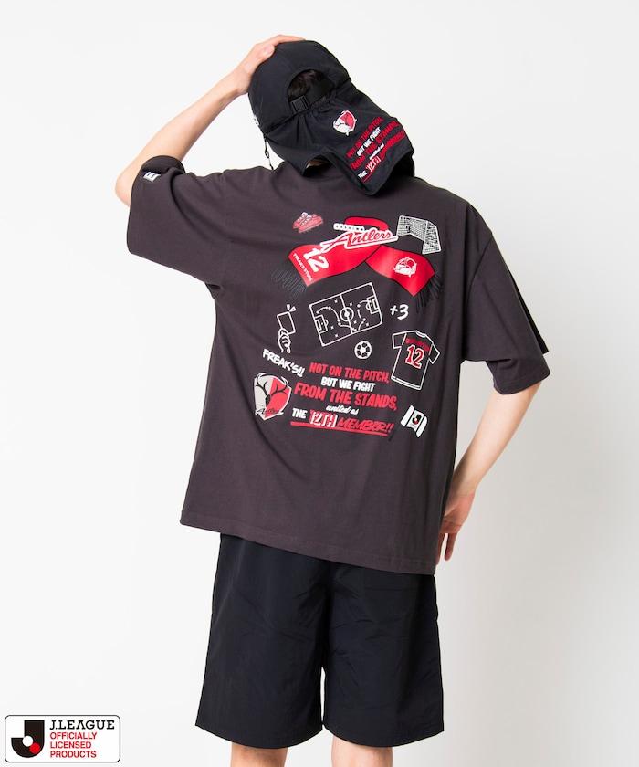 J.LEAGUE × FREAK'S STORE 聯名聯名 支持者設計 鹿島アントラーズ SUPPORTERS NYLON SHORTS 短褲