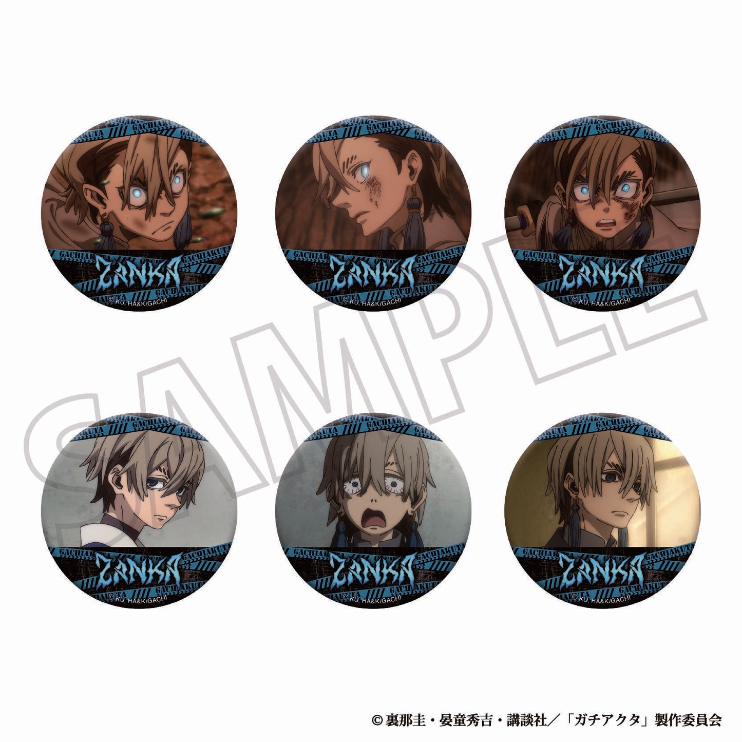 ガチアクタ(GACHI AKUTA) 應援角色徽章系列 第二彈 ザンカ 徽章 箱裝6入