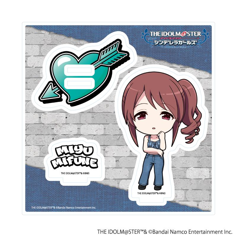 アイドルマスター シンデレラガールズ(偶像大師 灰姑娘女孩) 29 三船美優 亞克力立牌 牛仔風服裝ver. 迷你角色插畫款