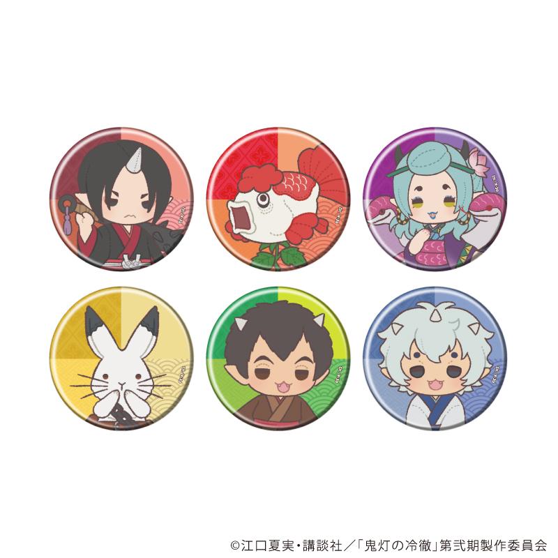 《鬼燈的冷徹》(鬼燈的冷徹) ぽてぬいアート系列 第七彈 角色款 缶バッジ 完整套裝(6個入)