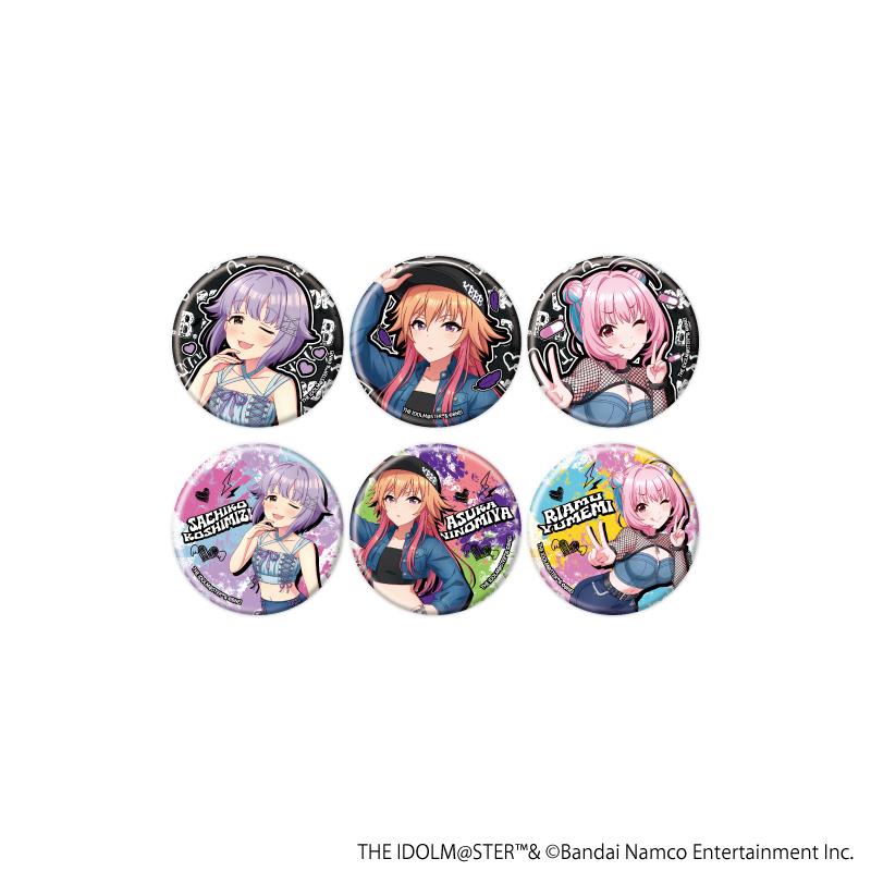アイドルマスター シンデレラガールズ(偶像大師 灰姑娘女孩) 罐裝徽章22 牛仔風服裝款 完整套裝 徽章 6個裝