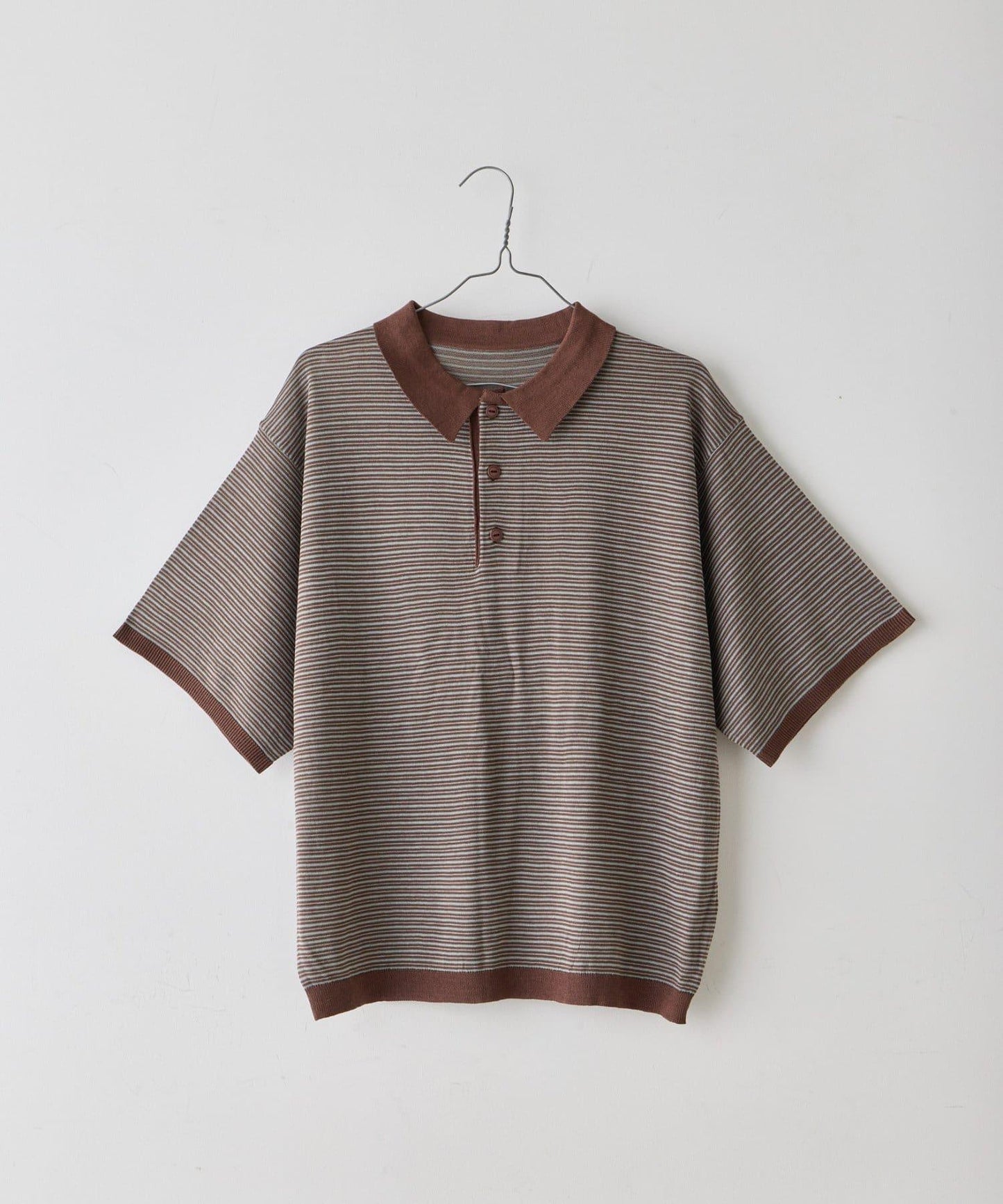 WHIMSIC 條紋針織POLO衫