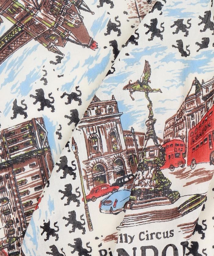 64cm London Map 圖案 圍巾